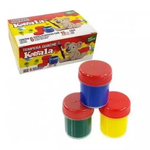 TINTA GUACHE KOALA C/6 CORES 